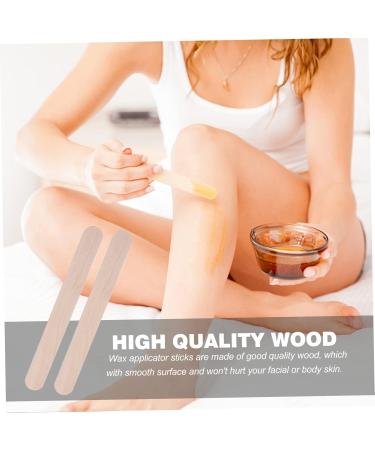 FOMIYES 800 Disposable Beauty Wax Strips - At-Home Hair Removal Wooden Wax Spatula Natural Birch Bar - Buy Online on SooperMarket.com