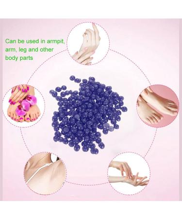 Depilatory Harsh Wax Beans for Arm & Body Hair Removal - Lavender 300g Pack for Men & Women - Buy Online on SooperMarket.com