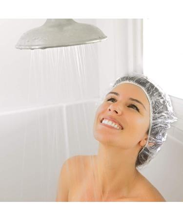 30PCS Auban Waterproof Disposable Shower Caps - Thick Plastic Hair Caps for Women | Spa, Home & Travel Use - Buy Online on SooperMarket.com