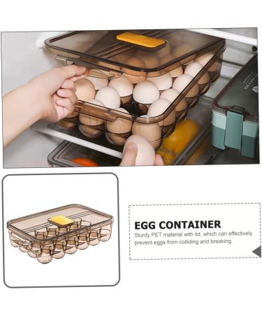 Healeved Box Egg Carton Refrigerator Eggs Fridge Egg Dispenser Fridge Egg Holder Egg Holders re-usable - Buy Online on SooperMarket.com