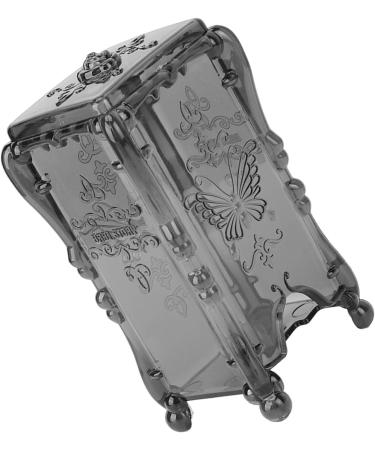 Makeup Cotton Box Large Capacity Pretty Design ABS Cotton Pad Holder for Bedroom Transparent Grey - Buy Online on SooperMarket.com