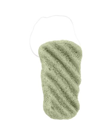 Konjac sponge 100% sponge body long wave large konjac face wash sponge facial cleansing natural active sensitive skin for ladies and men(04#)