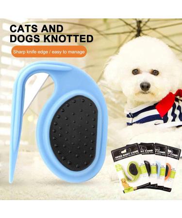 Buy Knitting COMB PET & Grooming Tool for Cats & Dogs - Effective Pet Hair Removal Brush | Tangled Hair Solution (Orange) - Buy Online on SooperMarket.com
