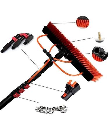 Water Fed Pole Kit Window Cleaning Pole Telescleaning Brush Photovoltaic Panel Cleaning Window Cleaning Brush Equipment/20Ft/6M 55cm Brush Head 10M/33FT - Buy Online on SooperMarket.com