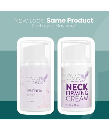 Eva Naturals Neck Firming Cream - Tighten & Lift Sagging Skin - Face & Double Chin Tightening Cream (1.7 oz) - Buy Online on SooperMarket.com