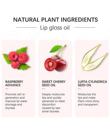 2 PCS Hydrating Plumping Lip Oil Gloss - Moisturizing & Long Lasting Formula for Nourished Lips - Non-Sticky & Transparent Shine - Buy Online on SooperMarket.com