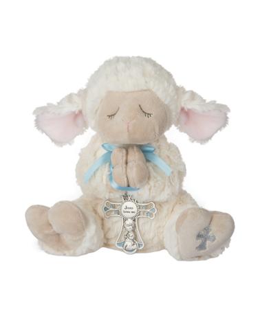Ganz Serenity Lamb With Crib Cross Christening or Baptism Gift (Blue (Boy))
