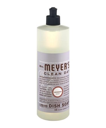 Mrs. Meyer's 650391EA Dish Soap Lavender Scent 16 oz Bottle