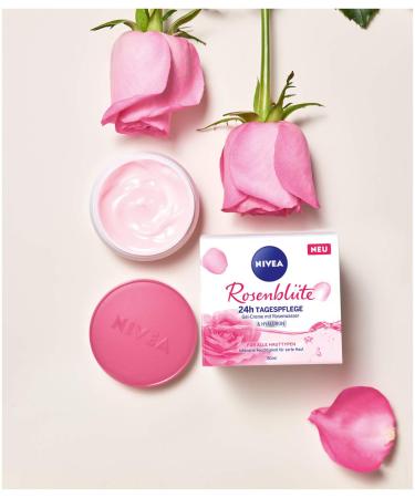 NIVEA Rose Care Moisturising Gel Cream - Organic Rose Water & Hyaluronic Acid  50ml - Buy Online on SooperMarket.com