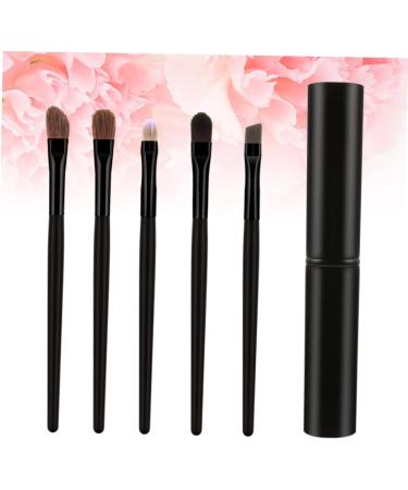 WOONEKY 5pcs Eyeshadow Brush with Case Eyeshadow Brush Kit Cosmetic Tools Blackriflecoffee - Buy Online on SooperMarket.com