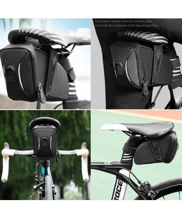 Waterproof Bike Saddle Bag - Adjustable Straps, Ideal for Folding Bike, Road Bike, MTB - Buy Online on SooperMarket.com