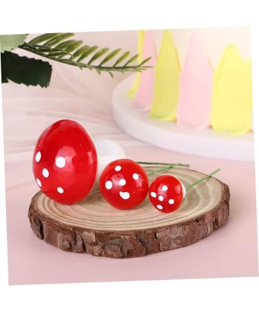 Alipis 60 Pcs Mushroom Cake Toppers Lovely Tiny Mushrooms Birthday Cake Decorations Woodland Theme Cupcake Toppers Cute Mushroom Cupcake Topper Balloon Pump Paper Cup Foam Statue Red - Buy Online on SooperMarket.com