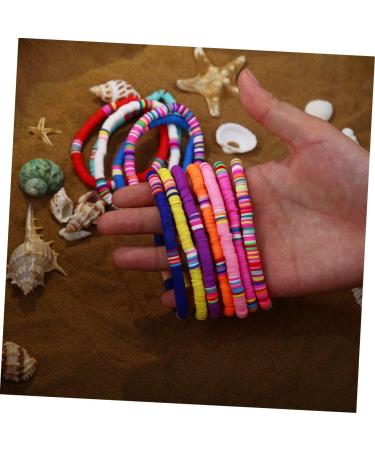 ABOOFAN 24 Pcs Clay Bracelet Bohemia Bracelets Stackable Bracelet Bracelets Aesthetic Elastic Bracelet Summer Beach Bracelets Summer Beach Jewelry Wafer Decorate Miss Polymer Clay - Buy Online on SooperMarket.com