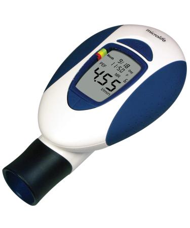Microlife Digital Peak Flow Meter with FEV1 & Tracking Software | Reliable & Accurate Respiratory Spirometer for Kids & Adults | Perfect for Home Monitoring Asthma, COPD & Other Lung Conditions