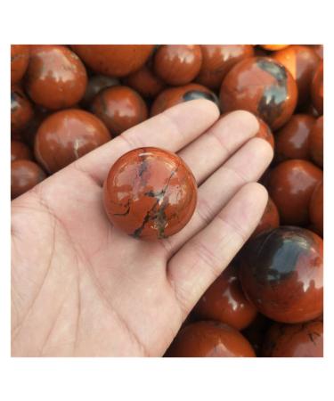 Natural Crystal Rough Ornament 1pc Natural Crystal Spheres Stone Decorations Arts Crafts Red Jasper Ball for Fengshuifor Fengshui Decoration Gift Decoration 1pc 40-50mm