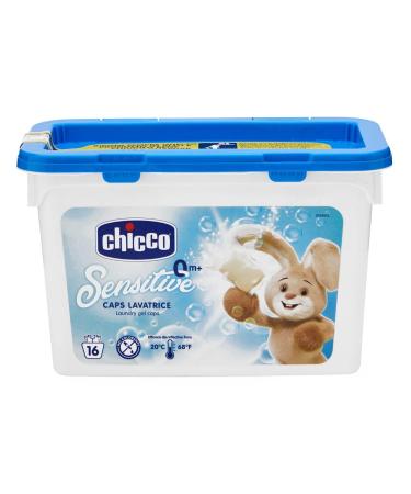 Chicco Sensitive Dosed Washer No Dyes 0+ Months - 16 Capsules