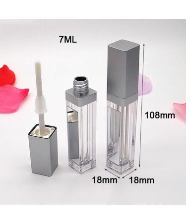 Harilla 7ml Lipstick Lip Balm Tube with LED Light - Travel-Friendly Matte Silver Container - Buy Online on SooperMarket.com