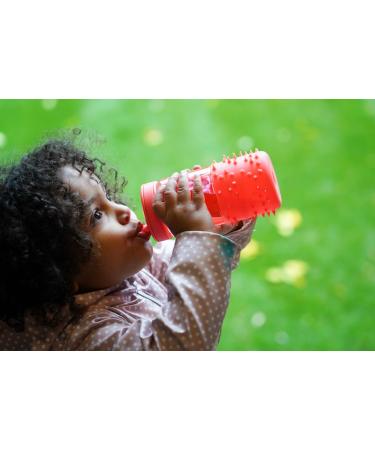 Melii Spikey Kids Water Bottle 17oz with Straw - Pink | BPA-Free, Leakproof - Buy Online on SooperMarket.com