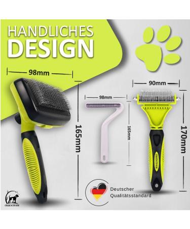 Orientpaw Professional Cat Brush Set - 3-in-1 Grooming Solution for Short & Long Hair | 100% Comfort & Hygiene - Perfect for Cat Care - Buy Online on SooperMarket.com