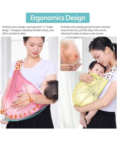 HINATAA Breathable Baby Sling | Adjustable Wrap Carrier with 3D Mesh Fabric | Summer Ready (Pink) - Buy Online on SooperMarket.com