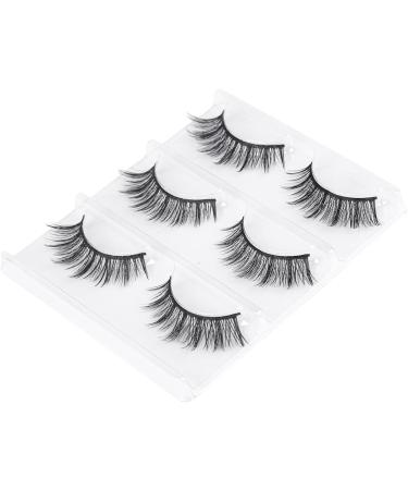 3D Mink False Eyelashes Natural Look Reusable Fake Lashes Volume Fluffy Soft Strip Lashes 3 Pairs No Glue 3Pairs36 - Buy Online on SooperMarket.com