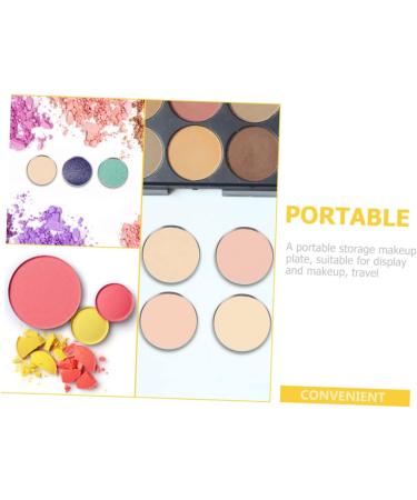WOFASHPURET Women Supplies 50pcs Eye Shadow Disk Makeup Containers Travel Makeup Tin Empty Eyeshadow Plates Highlighter Miss - Buy Online on SooperMarket.com