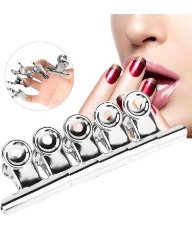 5 Pieces Stainless Steel Silver C Curve Nail Extension Clips Multifunctional Nail Art Accessories C Curve Nail Clippers - Buy Online on SooperMarket.com