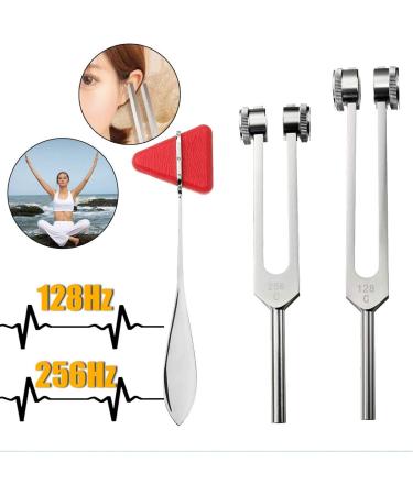 SONSAN 128Hz 256Hz Tuning Fork Percussion Hammer Set Medical Surgical Physical Diagnostic Instrument Kit - Buy Online on SooperMarket.com