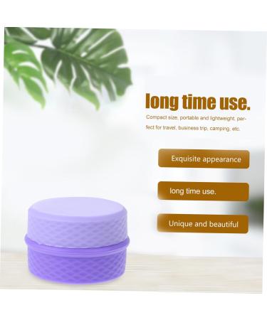 ABOOFAN 1 Set Cream Box Small Cream Container Travel Container for Cream Travel Essentials for Vacation Body Butters Portable Cosmetic Holder Make up Purple Storage Box Miss Silica Gel 6.5X6.5X4.5CM Purple - Buy Online on SooperMarket.com