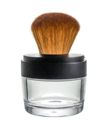Soft Sable Tone Taklon Kabuki Brush with Sifter Jar | Ideal for Mineral Makeup & Custom Foundations - Buy Online on SooperMarket.com