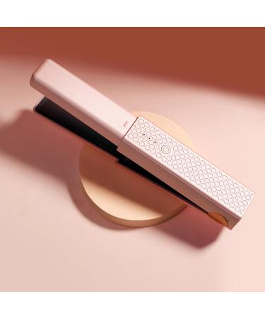 Portable Cordless Hair Straightener & Curling Iron - Fast Heating & Rechargeable Ideal for Travel Pink - Buy Online on SooperMarket.com