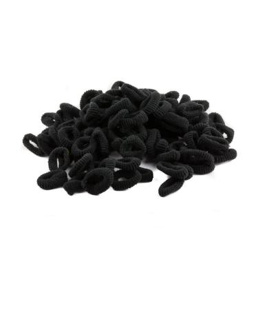 Mytoptrendz Small Soft Hair Elastics Pony Tail Bobble Hair Bands Hair Tie Kids Girls Hair Accessory- Black