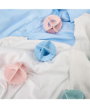 6 Pieces Reusable Laundry Ball Reusable Reduces Clothing Wrinkles and Saves Drying Time Dryer Laundry Balls Dryer Balls Washing Balls 3 Colors - Buy Online on SooperMarket.com