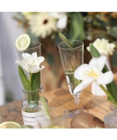 100 Pcs Disposable Clear Champagne Flutes - 5oz Plastic Wine Glasses for Party Wedding - Assemble Plastic Champagne Cups - Cocktail Cups - Buy Online on SooperMarket.com