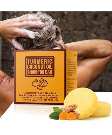 Shampoo Bar Turmeric Soap Bar Shampoo and Conditioner for Hair  Tumeric Bar Shampoo for Hair Growth  Shampoo and Conditioner Bars Shampoo Bar for Strengthening Conditioner Bar for All Hair 120g/4.23OZ