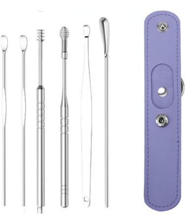 ZELLYA 6-Piece Earpick Set for Adult Home Use | Portable Keychain Spiral Ear Picking Tools - Green - Buy Online on SooperMarket.com