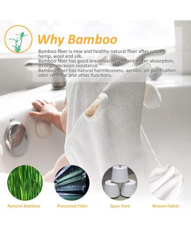 Cozy Bamboo Hooded Bathing Towel for Babies & Kids | Lattcure 90x90 cm | Warm & Soft Bath Towels - Buy Online on SooperMarket.com