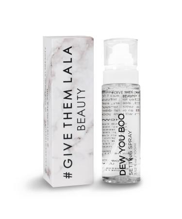 Dew You Boo Setting Spray By Give Them Lala- Moisturizing Long-Lasting Makeup Setting Spray For Face With Hyaluronic Acid  Aloe Vera & Coconut Water- Hydrating & Dewy Setting Spray For A Natural Look