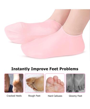 Moisturizing Gel Socks for Dry Cracked Feet | KVMDAZ Soft Spa Socks - International Shipping Available - Buy Online on SooperMarket.com