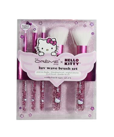 The Creme Shop Hello Kitty Luv Wave Brush Collection - Silky-Soft Makeup Brushes Set for Precise Shader Blending Blush & Powder - Durable & Easy to Wash - Shop Now - Buy Online on SooperMarket.com