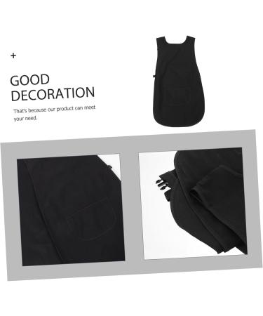 minkissy Barber Apron Work Dress Barber Uniform Vest Double Back Hairdressing Tool Polyester - Buy Online on SooperMarket.com