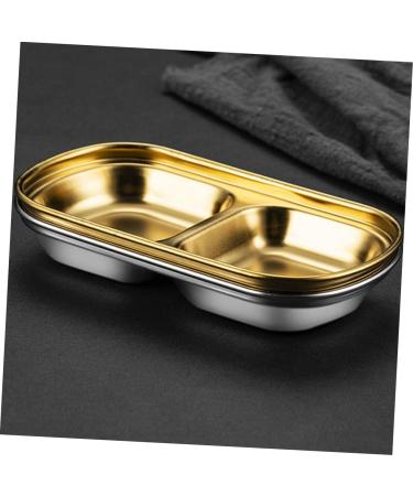 MAGICLULU Dining Tableware 9 Pcs Seasoning Dish Japan 304 Stainless Steel Household Seasoning Plate 20x8cmx3pcs As Shownx3pcs - Buy Online on SooperMarket.com