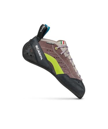 SCARPA Women's Maestro Mid Eco Lace Rock Climbing Shoes for Trad and Sport Climbing - Low-Volume, Women's Specific Fit Malva/Milk 6 Women/5 Men