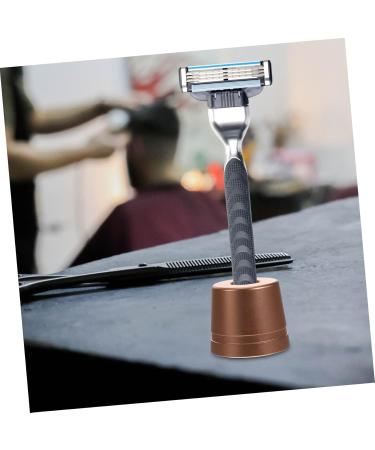 Angoily Universal Shaving Stand & Toothbrush Holder - Metal Razor Base & Small Knife Holder - Buy Online on SooperMarket.com