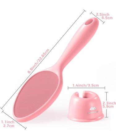Sunivaca Glass Callus Remover Foot File - 2-Sided Pedicure Tool for Soft Feet - Pink - Buy Online on SooperMarket.com
