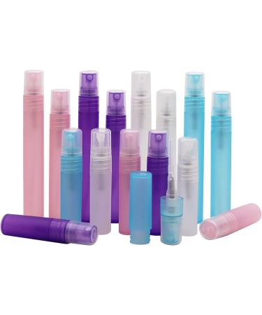 Zeoabsy 10pc Empty 3ml Matt Transparent Spray Bottles - Fine Fog Pumps & 2x Funnels for Water & Alcohol - Ideal for Perfume Travel Kits - Buy Online on SooperMarket.com