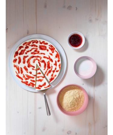Dr.Oetker Cheesecake American Style Strawberry 320g | No-Bake Baking Mix with Fruity Strawberry Sauce - Easy Dessert Recipe - Buy Online on SooperMarket.com