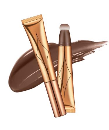 AOOWU Contour Beauty Wand Liquid Highlighter Contour Beauty Wand with Cushion Applicator Matte Liquid Blush Wand Long Lasting Smooth Lightweight Beauty Wand Makeup Contour stick