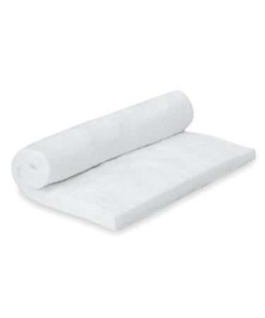 Nutec MaxWool Ceramic Fiber Insulating Blanket, 1" x 12" x 24", High Temperature 2400F, Durable, Lightweight, 8# Density 1D x 24W x 12L