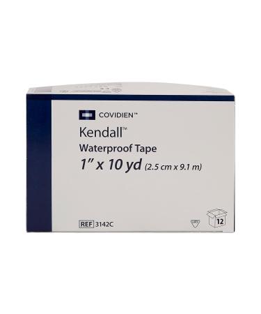 Kendall Waterproof Cloth Medical Tape, 1 x 10yd, White - 12/Box - McK - Buy Online on SooperMarket.com